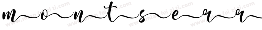 montserrat back字体转换